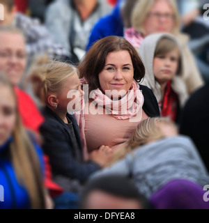 Les concerts d'été dans le parc, "des monstres et des hommes", Reykjavik, Islande Banque D'Images