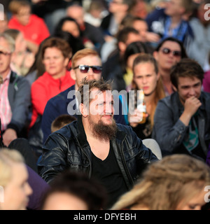 Les concerts d'été dans le parc, "des monstres et des hommes", Reykjavik, Islande Banque D'Images