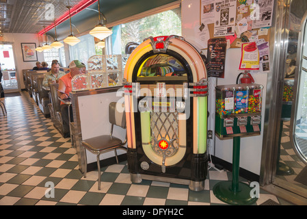 Le restaurant dîner en haute Springs en Floride. Banque D'Images