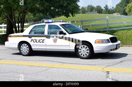 Montgomery County, Maryland de patrouille de la police Banque D'Images