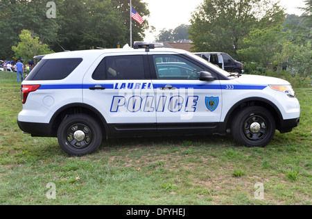 Ville de Laurel (Maryland) Voiture de police Banque D'Images