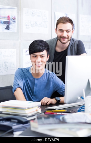 Portrait d'employés de bureau Banque D'Images