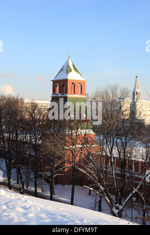 Les cathédrales du Kremlin de Moscou-Ivan le Grand clocher et la cathédrale de l'Archange Banque D'Images