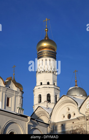 Les cathédrales du Kremlin de Moscou-Ivan le Grand clocher Banque D'Images