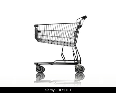 Un panier isolé sur fond blanc Banque D'Images