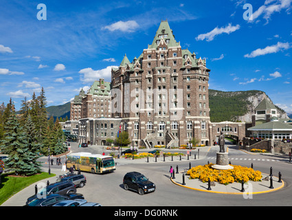 Le Fairmont Banff Springs Hotel canton de Banff Banff National Park Alberta Canada Canadian Rockies Banque D'Images