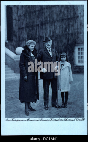 Ak J.K.H. Le Kronprinz Ruprecht und Kronprinzessin Antonia von Bayern ; Banque D'Images