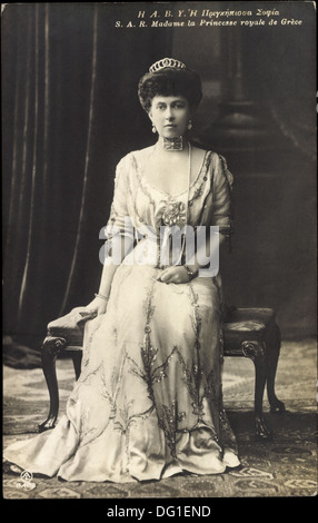 Ak S.A.R. Madame la Princesse royale de Grece, Sophie von Spanien ; Banque D'Images