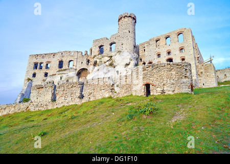 Ancien château médiéval. En Pologne. Ogrodzieniec Banque D'Images