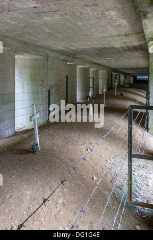 Première Guerre mondiale Un monument Tranchée des Baïonnettes de tranchée / Bayonnettes à Douaumont, Lorraine, LA PREMIÈRE GUERRE MONDIALE Bataille de Verdun, France Banque D'Images