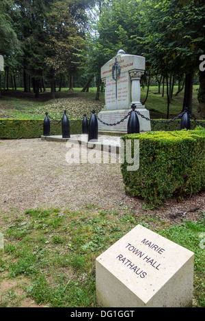 Première Guerre mondiale, un site de la village détruit Fleury-devant-Douaumont près de Douaumont, Lorraine, WW1 Bataille de Verdun, France Banque D'Images