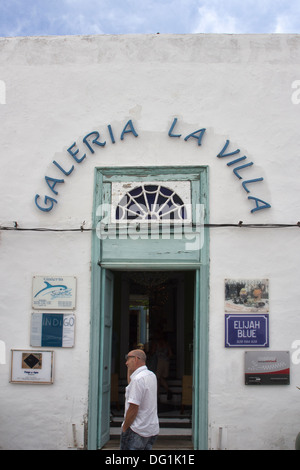 Entrée de la Villa Galeria, Teguise, Lanzarote, Îles Canaries Banque D'Images