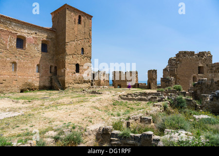 Le nord-ouest de l'Espagne - le château de Montéaragon près de Huesca Banque D'Images