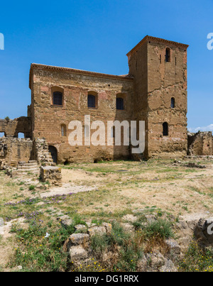 Le nord-ouest de l'Espagne - le château de Montéaragon près de Huesca Banque D'Images