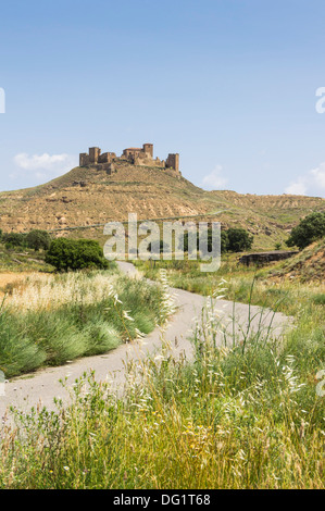 Le nord-ouest de l'Espagne - le château de Montéaragon près de Huesca Banque D'Images