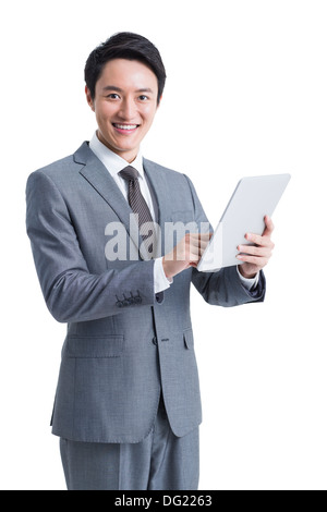 Young businessman with digital tablet Banque D'Images