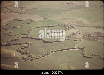 SARPY CREEK serpente à travers SARPY BASSIN. Appel à propositions À LONG TERME DE massive à l'EXTRACTION DE CETTE ZONE ET LE RESTE... 549262 Banque D'Images