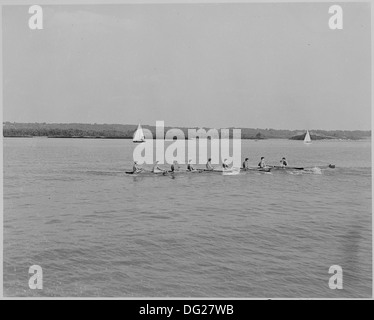 Photo prise lors d'une croisière qui s'est le Président Truman sur le yacht présidentiel Williamsburg, évidemment sur le... 199704 Banque D'Images