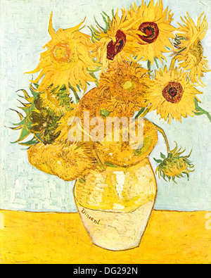 Les tournesols de Vincent van Gogh 1888 Banque D'Images
