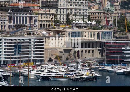 De plus, vue, Port, Hercule, Monaco, Monte Carlo Banque D'Images