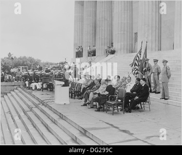 Le président Truman aborde la séance de clôture de la National Association for the Advancement of Colored People à... 199710 Banque D'Images