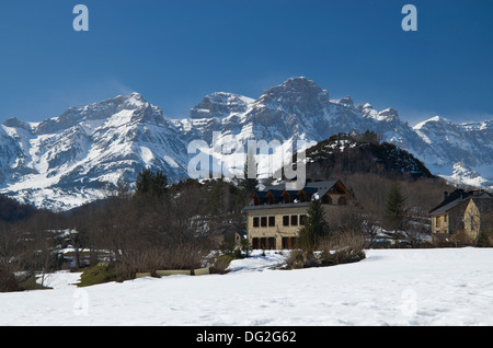 Pyrénées hiver dans le quartier de Aguadulce Banque D'Images