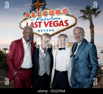 LAST VEGAS 2013 ilm CBS avec de l : Morgan Freeman, Michael Douglas, Robert De Niro, Kevin Kline Banque D'Images