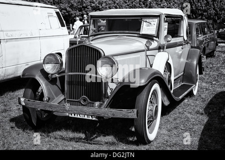 Location De Soto Six Convertible, (noir et blanc) Banque D'Images