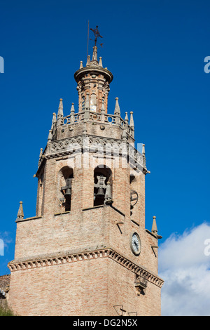 L'église Santa Maria la Mayor à Ronda, Andalousie, espagne. Banque D'Images