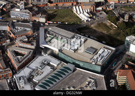 Vue aérienne de Leicester Showcase Cinema de Lux Banque D'Images