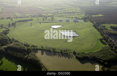 Vue aérienne de l'Hippodrome de Towcester Banque D'Images