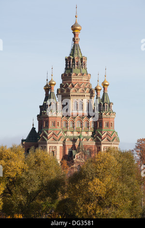 Sts. Pierre et Paul, Cathédrale, Petergof, Saint Petersburg, Russie. Banque D'Images