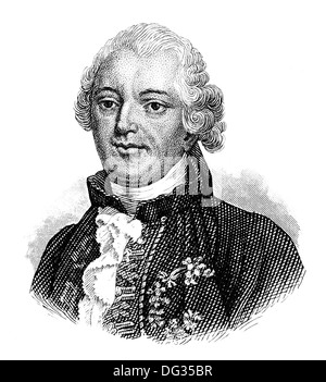 Georges Louis Marie Leclerc, Comte de Buffon, 1707 - 1788, un scientifique français du siècle des Lumières, Banque D'Images