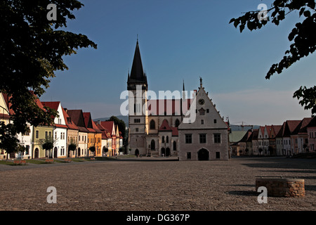 Radnicne Namestie Square, Bardejov, Slovaquie Banque D'Images