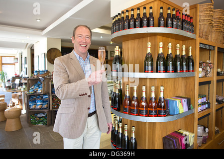 Frazer Thompson PDG de English vin Vins, Tenterden Chapel Down, Kent, England, UK Banque D'Images