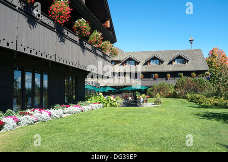 Trapp Family Lodge de Stowe, Vermont Banque D'Images