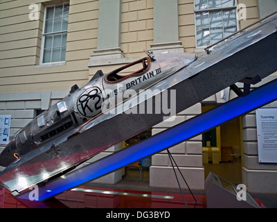 Miss Bretagne III racing bateau de pouvoir au National Maritime Museum, Greenwich, London, England, United Kingdom Banque D'Images