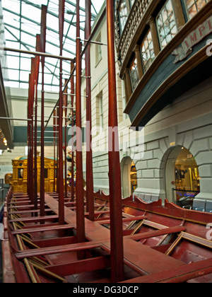 Prince Frederick's barge sur l'affichage à la National Maritime Museum, Greenwich, London, England, United Kingdom Banque D'Images