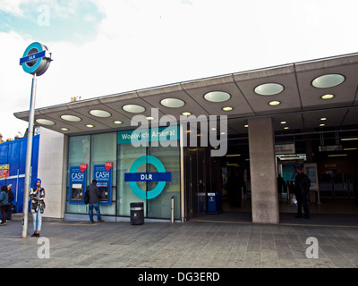 La station de DLR Woolwich Arsenal, Woolwich, Londres, Angleterre, Royaume-Uni Banque D'Images