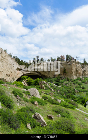 Le pictogramme Cave State Park, Billings, Montana, USA Banque D'Images