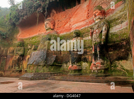 Bouddha de Leshan, Parc Oriental, Shan Lingyun Mountain, Sichuan, Chine, Asie Banque D'Images