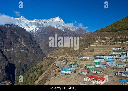 Namche Bazar, Népal, Himalaya, Asie Banque D'Images