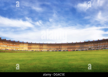 Royal Crescent, Bath, Somerset, Angleterre, Royaume-Uni Banque D'Images