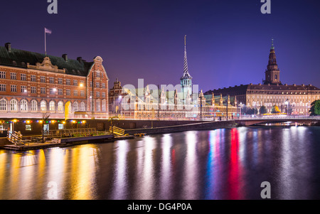 Copenhague, Danemark cityscape at Palais Christianborg. Banque D'Images