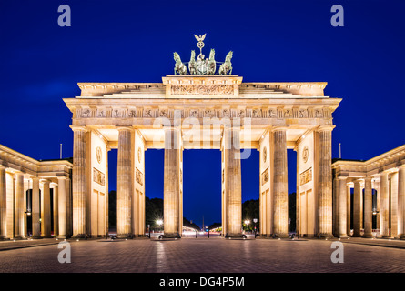 La porte de Brandebourg à Berlin, Allemagne. Banque D'Images