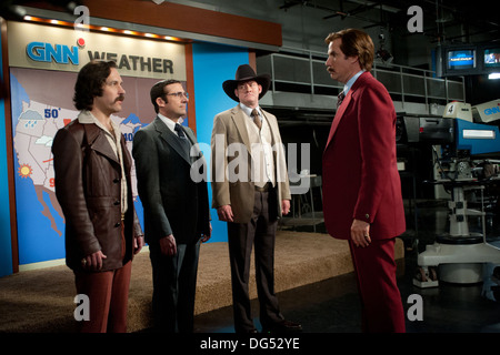 Présentateur 2 LA LÉGENDE CONTINUE 2013), Paul Rudd, Steve Carell DAVID KOECHNER Will Ferrell ADAM MCKAY DIR) MOVIESTORE Banque D'Images