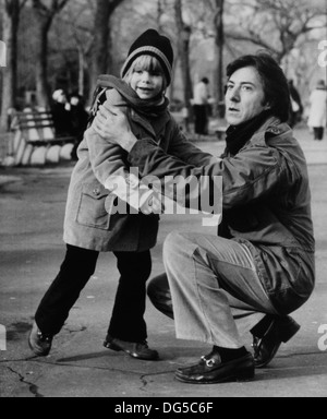 Dustin Hoffman et Justin Henry, sur-ensemble du film, 'Kramer contre Kramer', Columbia Pictures, 1979 Banque D'Images