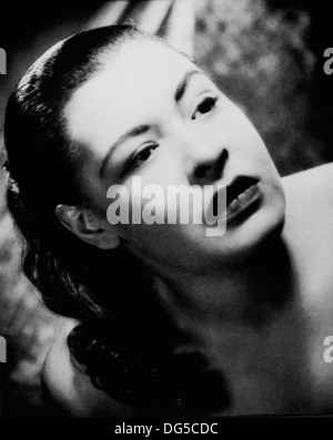 Billie Holiday, chanteuse de jazz et blues, Portrait, 1955 Banque D'Images