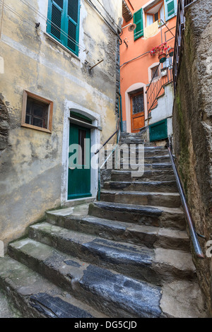 Street à Vernazza village Banque D'Images