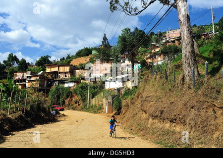 Le district de Santo Domingo à Medellin .Département d'Antioquia. Colombie Banque D'Images